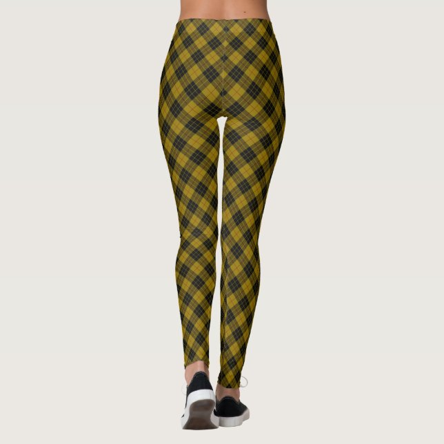 Legging Xadrez amarela de tartan MacLeod (Verso)