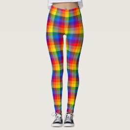 Legging Xadrez Arco-Íris