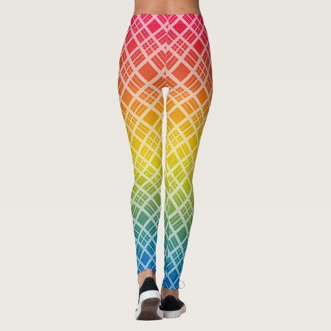Legging Xadrez arco-íris, arco-íris, multicolor (Verso)