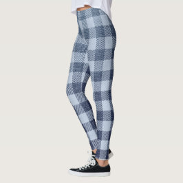 Legging Xadrez azul