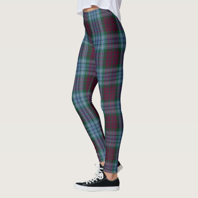 Legging Xadrez Azul Roxo Dunbroch (Esquerda)