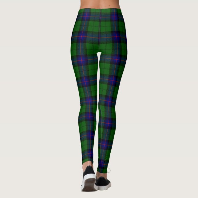 Legging Xadrez azul-tartan armstrong e verde (Verso)