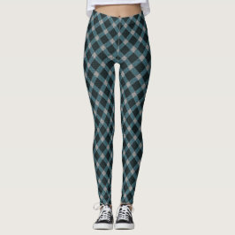 Legging Xadrez azul-travessa azul e alivio-luz