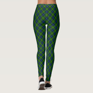 Legging Xadrez azul verde Muir Moore tartan