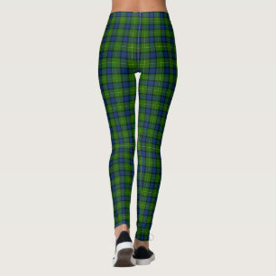 Legging Xadrez azul verde Muir Moore tartan