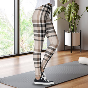 Legging Xadrez Bege