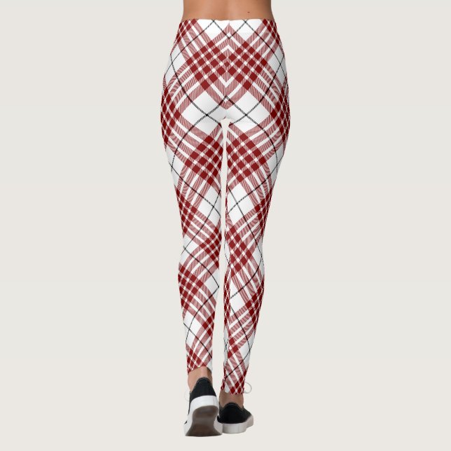 Legging Xadrez branca-tartana (Verso)