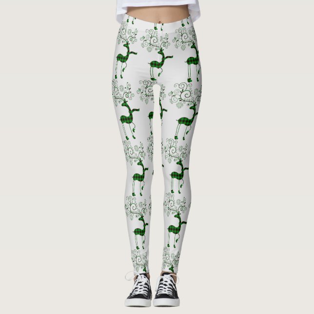 Legging Xadrez Buffalo de Natal Deer Thunder_Cove (Frente)