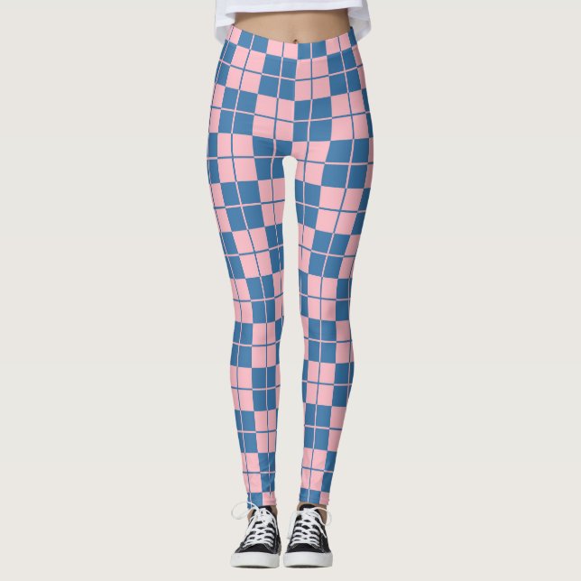 Legging Xadrez de Argyle em Quadriculado (Frente)