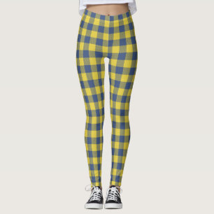 Legging Xadrez de Buffalo Retroativa Padrão de Tartan Amar