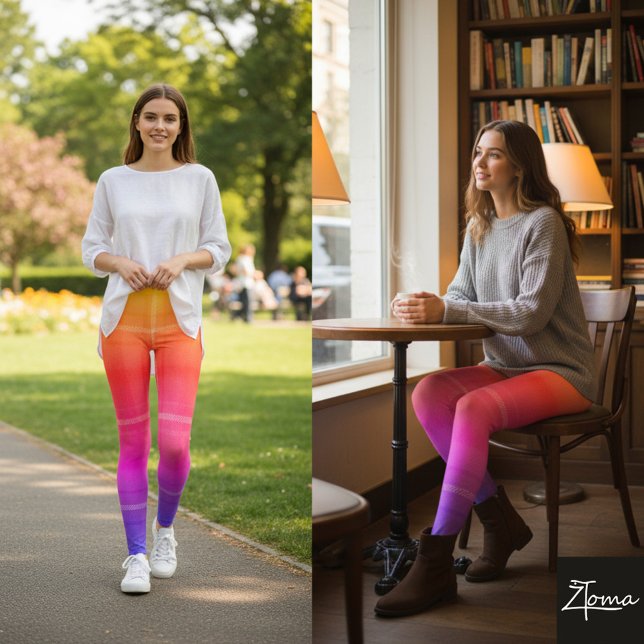 Legging Xadrez de Férias Vibrante (Criador carregado)