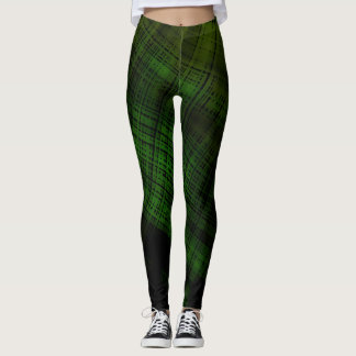 Legging Xadrez de Grunge Escura