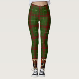 Legging Xadrez de Patches de Natal