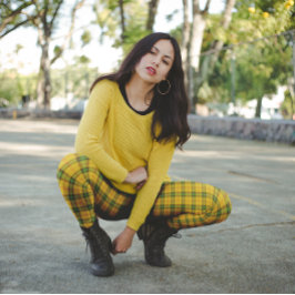 Legging Xadrez de Saskatchewan Verde Âmbar