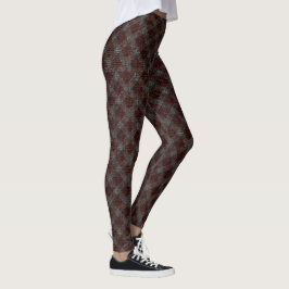 Legging Xadrez de tartã transversal com alivio ligeira