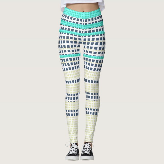 Legging xadrez de tartaruga cinza (Frente)