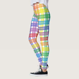 Legging Xadrez do arco-íris
