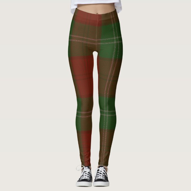 Legging Xadrez do clã do Tartan de Lennox (Frente)