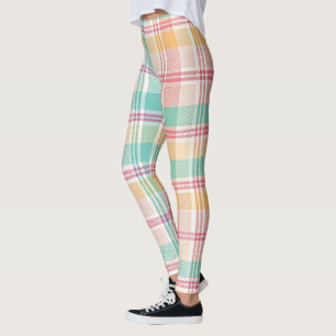 Legging Xadrez Escocês Multicolorido