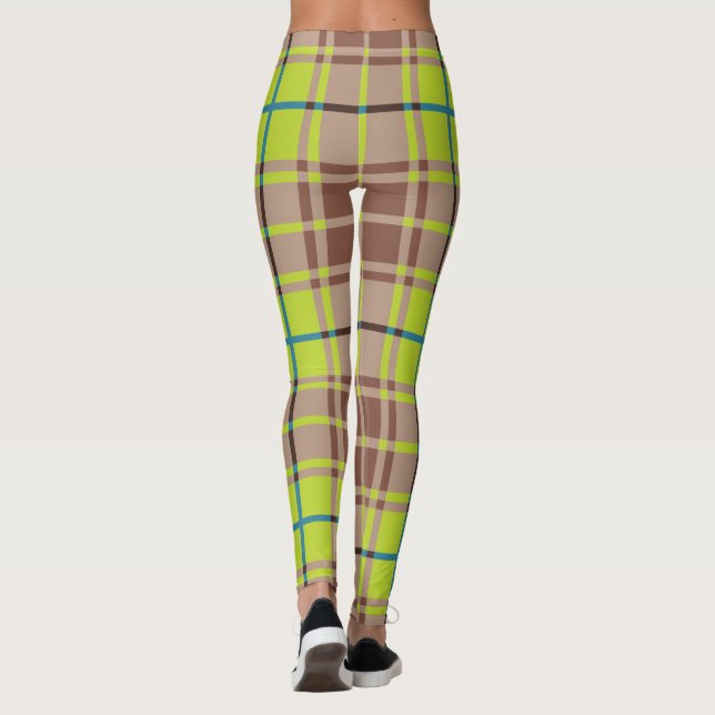 Legging Xadrez escocesa verde (Verso)