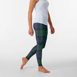 Legging Xadrez Green Blue Scottish Tartan<br><div class="desc">Atualize o seu guarda-roupa tradicional de inverno com estas leggings de xadrez de lata,  cor e qualidade de clã escocês Black Watch. Excelente para férias e perfeito para atividades de inverno,  treinamento ou exercícios</div>