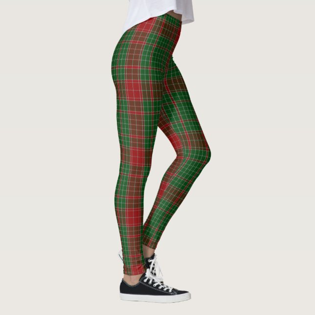 Legging Xadrez Natal escocês Tartan Inverno feminino (Direita)