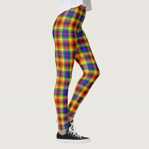 Legging Xadrez Profunda De Arco-Íris, Inclusive
