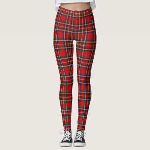 Legging Xadrez Real Stewart Tartan Padrão Escocês
