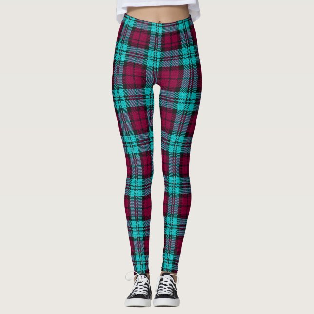 Legging Xadrez Red Campbell Tartan Blackwatch (Frente)