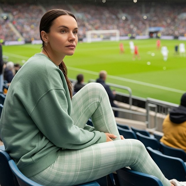 Legging Xadrez verde de sábado claro (Criador carregado)