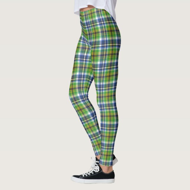 Legging Xadrez Verde E Azul (Esquerda)