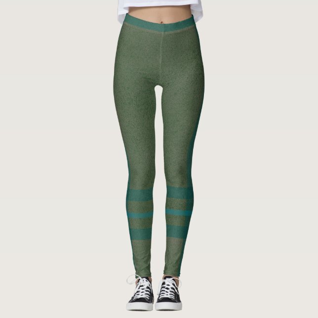 Legging Xadrez Verde Heather (Frente)