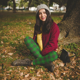 Legging Xadrez Verde Vermelho Duque De Fife