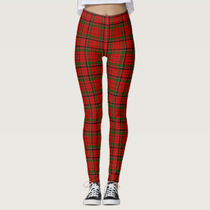 Legging xadrez vermelho e verde do tartan MacNicol