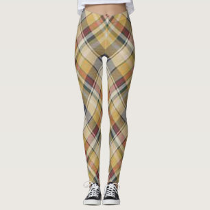 Legging Xadrez vermelho preto amarelo verde Royal Stewart 