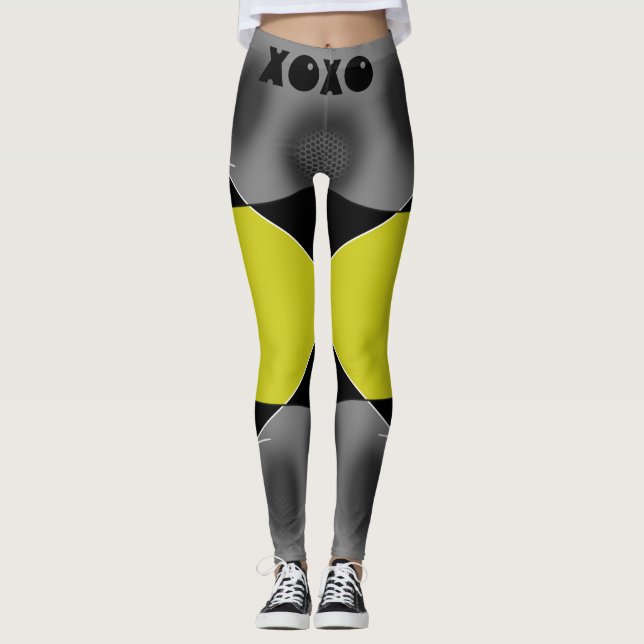 Legging Xoxo Amarelo (Frente)