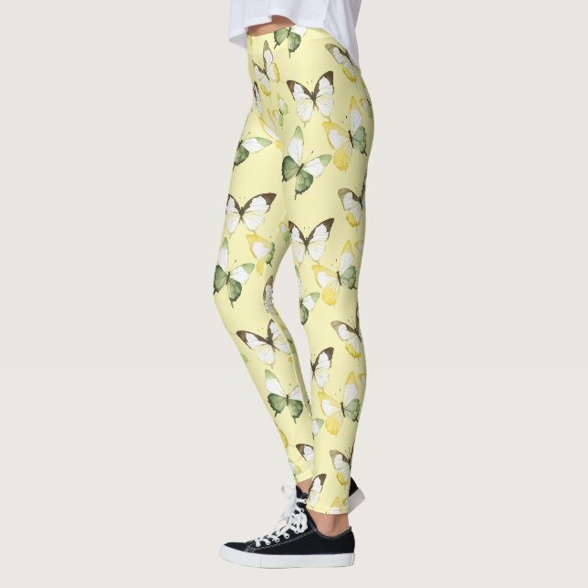Legging Yellow Green Butterflies (Esquerda)