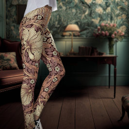 Legging Yoga Dusty Rosa William Morris