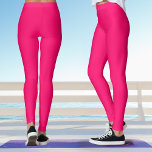 Legging Yoga Rosa Negra<br><div class="desc">Essas leggings ousadas de ioga rosa-forte podem ser misturadas e comparadas com as tampas do tanque de mandala nesta coleção.</div>