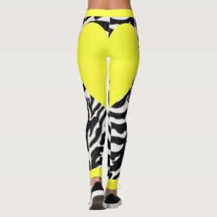 Legging Zebra Amarela