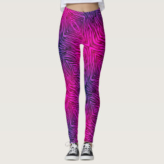 Legging Zebra do rosa quente