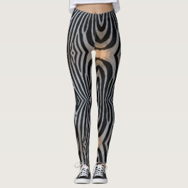 Legging Zebra Print Women's de Qualidade Superior