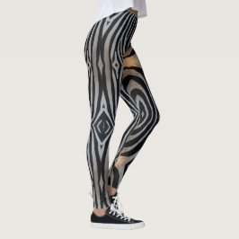 Legging Zebra Print Women's de Qualidade Superior
