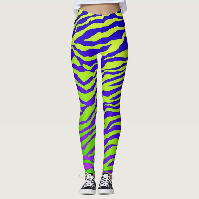 Legging Zebra verde (Frente)
