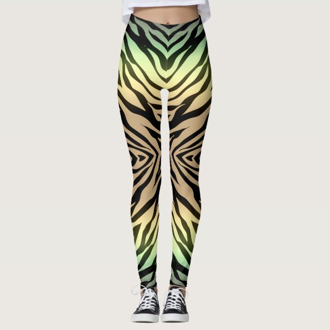 Legging Zebras na Floresta (Frente)