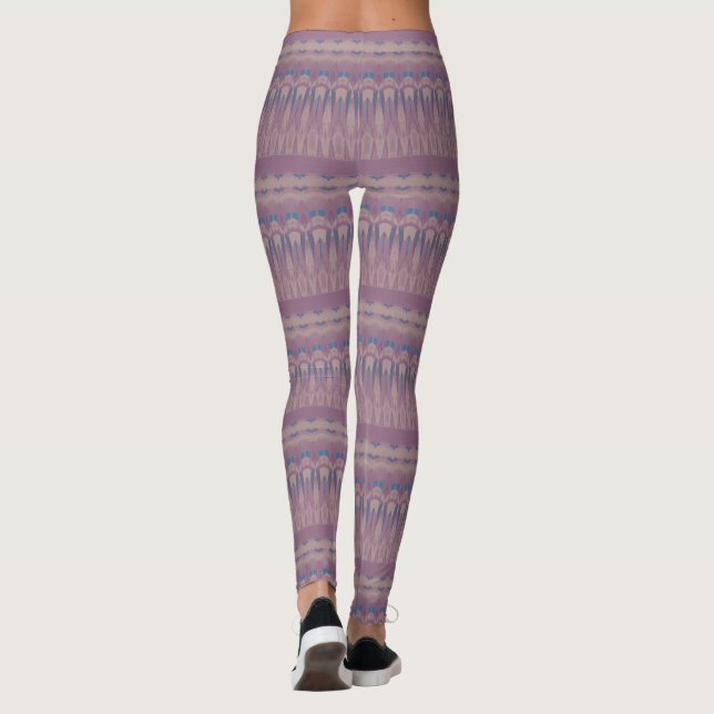 Legging ziguezague vermelho e verde (Verso)