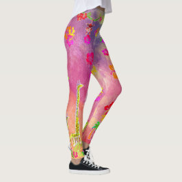 Legging Zion, o macaco e estresse as pernas da girafa