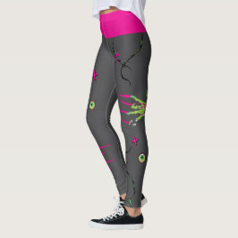 Legging Zombie Rippin' Eyeball Poppin' Funky Cute Diverte