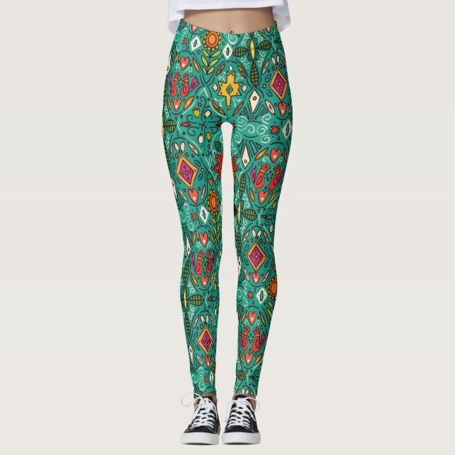 Legging zoryana teal (Frente)
