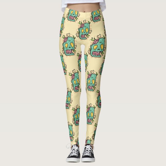 Legging zumbi beige halloween (Frente)